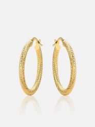 Revoni Złote kolczyki-kreole rozmiar: onesize. Żółte kolczyki damskie Revoni, złote. Za 1,709.14 zł.