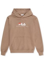Bluza z kapturem Fila Valsera Regular Logo. Brązowe bluzy damskie Fila, l, bez wzorów, z bawełny, z kapturem. Za 210.99 zł.