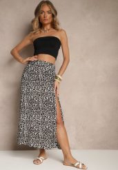 Szara Rozkloszowana Spódnica z Wiskozy ze Wsuwanymi Kieszeniami Koselle. Szare spódnice damskie Renee, na co dzień, l, bez wzorów, z wiskozy, eleganckie, midi. Za 49.99 zł.