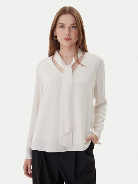 Armani Exchange Bluzka XW000732 AF16122 U1003 Écru Loose Fit. Bluzki damskie Armani Exchange, xl, bez wzorów, z wiskozy, bez kołnierzyka, bez ramiączek. Za 559.99 zł.