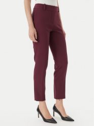 HUGO Spodnie materiałowe Hedima-1 50544742 Bordowy Slim Fit. Czerwone spodnie materiałowe damskie Hugo, bez wzorów, z materiału. Za 331.99 zł.