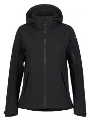 Icepeak Kurtka softshellowa "Bathgate" w kolorze czarnym rozmiar: 44. Czarne kurtki sportowe damskie Icepeak, m, bez wzorów, bez kaptura. Za 180.06 zł.