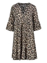 Sublevel Sukienka w kolorze beżowo-brązowym rozmiar: XL. Brązowe sukienki damskie Sublevel, bez wzorów, z wiskozy, klasyczne, bez ramiączek. Za 100.99 zł.