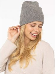 Zwillingsherz Kaszmirowa czapka w kolorze szarym rozmiar: onesize. Szare czapki damskie Zwillingsherz, bez wzorów, z kaszmiru. Za 183.59 zł.