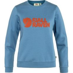 Bluza bawełniana damska Fjallraven Logo Sweater. Niebieskie bluzy damskie FJÄLRÄVEN KANKEEN, m, bez wzorów, z bawełny, bez kaptura. Za 398.99 zł.