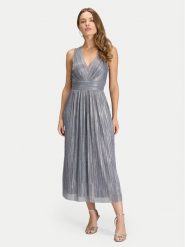 Swing Sukienka koktajlowa 5AK07900 Srebrny Regular Fit. Szare sukienki damskie Swing, bez wzorów, z syntetyku, wizytowe, bez ramiączek. Za 879.99 zł.