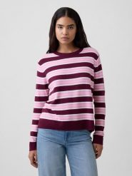 GAP Sweter w kolorze bordowo-jasnoróżowym rozmiar: XXL. Czerwone swetry klasyczne damskie GAP, xxl, z bawełny, bez kołnierzyka. Za 174.95 zł.