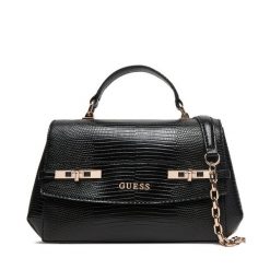 Torebka Guess. Czarne kuferki damskie Guess, z aplikacjami, bez dodatków. Za 639.99 zł.