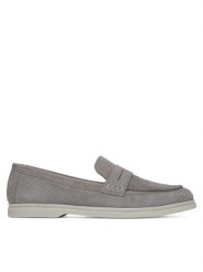 Lasocki Mokasyny WI16-VINISKA-02 Szary. Szare mokasyny damskie Lasocki, ze skóry, bez obcasa. Za 125.99 zł.