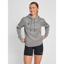 Bluza do piłki ręcznej damska Hummel Core XK z kapturem. Szare bluzy damskie Hummel, l, bez wzorów, z kapturem. Za 191.00 zł.