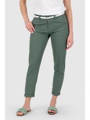 Alife and kickin Spodnie "Hiroko" w kolorze zielonym rozmiar: L. Zielone spodnie materiałowe damskie Alife and Kickin, bez wzorów, z materiału. Za 104.99 zł.