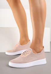 Różowe Siateczkowe Buty Sportowe Sneakersy Eravessa. Czerwone obuwie sportowe casual damskie Renee, z jeansu. Za 49.99 zł.