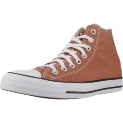 Tenisówki Converse Model Chuck Taylor All Star Hi Kolor Brązowy. Brązowe trampki damskie Converse, z aplikacjami, z gumy, bez zapięcia. Za 276.50 zł.