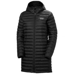 Damska długa kurtka z kapturem Helly Hansen Sirdal. Czarne kurtki damskie Helly Hansen, m, bez wzorów, z poliesteru, z kapturem. Za 766.50 zł.