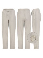 Eight2Nine Spodnie w kolorze szarym rozmiar: L. Szare spodnie materiałowe damskie Eight2Nine, bez wzorów, z materiału. Za 86.99 zł.