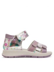 Primigi Sandały 1365444 M Srebrny. Szare sandały dziewczęce Primigi, ze skóry, bez obcasa, bez zapięcia. Za 189.99 zł.