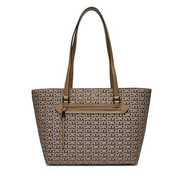 Torebka DKNY. Brązowe torebki klasyczne damskie DKNY, bez dodatków. Za 869.99 zł.