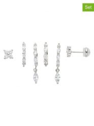 U.S. Polo Assn. Kolczyki (3 pary) z kryształami rozmiar: onesize. Szare kolczyki damskie U.S. Polo Assn., z kryształem, metalowe. Za 108.99 zł.