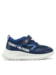 Tommy Hilfiger Sneakersy T1B9-33868-1756A601 M Granatowy. Niebieskie buty sportowe chłopięce Tommy Hilfiger, z materiału, bez zapięcia. Za 179.99 zł.