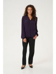Kaffe Bluzka w kolorze fioletowym rozmiar: 44. Różowe bluzki damskie Kaffe, bez wzorów, z wiskozy, bez kołnierzyka, bez ramiączek. Za 86.99 zł.