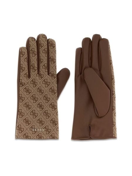 Guess Kapelusz 184726 Beżowy. Brązowe kapelusze damskie Guess, z aplikacjami. Za 234.99 zł.