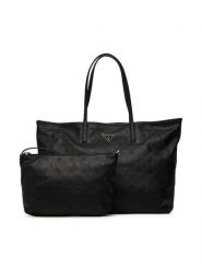 Guess Torebka Victtoria HWPG95 14290 Czarny. Czarne shopper bag Guess, z aplikacjami, ze skóry, bez dodatków. Za 714.99 zł.