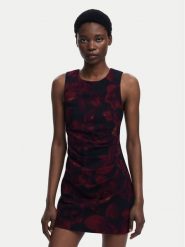 Desigual Sukienka koktajlowa Petofrunce 25WWVW20 Bordowy Slim Fit. Czerwone sukienki damskie Desigual, bez wzorów, z wiskozy, wizytowe, bez ramiączek. Za 449.99 zł.