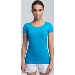 Odzież damska: T-shirt damski TSD300A - błękit turkusowy