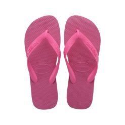 Japonki Havaianas Top. Czerwone klapki damskie Havaianas, bez wzorów, bez obcasa, bez zapięcia. Za 79.99 zł.