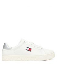 Tommy Jeans Sneakersy Tjw Logo Outsole Sneaker Ess EN0EN02703 Écru. Obuwie sportowe damskie Tommy Jeans, z jeansu, bez zapięcia. Za 259.99 zł.