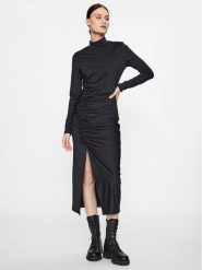 Hugo Sukienka koktajlowa Neuria 50498598 Czarny Slim Fit. Czarne sukienki damskie Hugo, bez wzorów, z syntetyku, wizytowe, bez ramiączek. Za 469.99 zł.