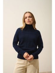 Just Cashmere Kaszmirowy golf "Loralia" w kolorze granatowym rozmiar: L. Niebieskie golfy damskie Just Cashmere, l, bez wzorów, z kaszmiru, bez ramiączek. Za 357.45 zł.