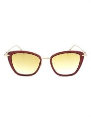 Longchamp Damskie okulary przeciwsłoneczne w kolorze złoto-czerwono-żółtym rozmiar: 52. Czerwone okulary przeciwsłoneczne damskie Longchamp. Za 249.95 zł.