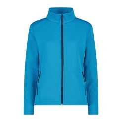 Damska rozciągliwa polarowa bluza z zamkiem CMP. Niebieskie bluzy damskie CMP, na zimę, bez wzorów, z polaru, bez kaptura. Za 323.50 zł.