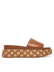 Liu Jo Klapki SA5107 EX014 Brązowy. Brązowe klapki damskie Liu Jo, bez wzorów, ze skóry, bez obcasa, bez zapięcia. Za 379.99 zł.