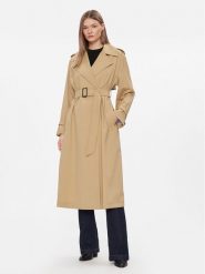 Weekend Max Mara Płaszcz wełniany Giostra 2415021051 Beżowy Regular Fit. Brązowe płaszcze damskie Weekend Max Mara, bez wzorów, z syntetyku, bez kaptura. Za 3,639.00 zł.