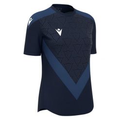 Damski jersey Macron Dryad. Niebieskie koszulki sportowe damskie Macron, bez wzorów, z jersey, bez ramiączek, do piłki nożnej. Za 213.50 zł.