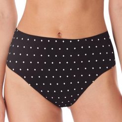 Figi do kostiumów kąpielowych dla kobiet Freya Jewel cove. Czarne figi Freya, bez wzorów. Za 192.50 zł.