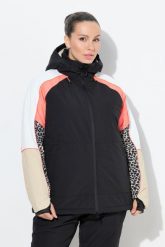 Damskie Kurtka HYPRAR Performance wodoodporna dwukierunkowy zamek błyskawiczny. Czarne kurtki sportowe damskie Ulla Popken, plus size, bez wzorów, z materiału, z kapturem. Za 799.99 zł.