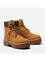 Timberland Skórzane botki "Stone Street 6" w kolorze jasnobrązowym rozmiar: 37. Brązowe botki damskie Timberland, z materiału, street, bez obcasa, bez zapięcia. Za 669.95 zł.
