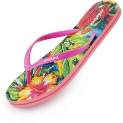 Mistral Multiflower damskie japonki, różowe, roz. 41. Czerwone klapki damskie Mistral, bez wzorów, bez obcasa, bez zapięcia. Za 127.99 zł.