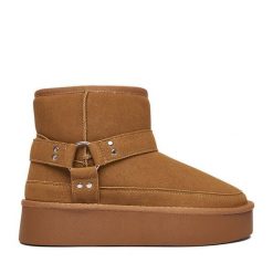 Śniegowce JENNY. Brązowe śniegowce damskie Jenny. Za 179.99 zł.
