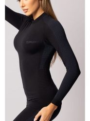 Spaio Koszulka termiczna "Fierce" w kolorze czarnym rozmiar: S. Czarne koszulki damskie Spaio, s, bez wzorów, z materiału, bez kołnierzyka, bez ramiączek. Za 196.95 zł.