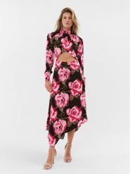 ROTATE Sukienka koktajlowa Jacquard Midi 1112502840 Kolorowy Regular Fit. Sukienki damskie ROTATE, bez wzorów, z wiskozy, wizytowe, bez ramiączek. Za 1,399.00 zł.