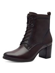 Tamaris Botki w kolorze brązowym rozmiar: 41. Brązowe botki damskie Tamaris, z materiału, eleganckie, bez obcasa, bez zapięcia. Za 219.60 zł.