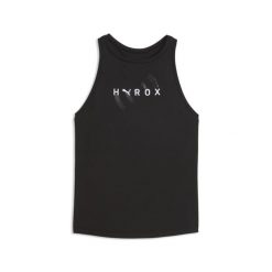 Damski top bez rękawów o fasonie bokserki PUMA x HYROX CLOUDSPUN PUMA. Czarne bokserki damskie Puma, bez wzorów, z dżerseju. Za 159.00 zł.