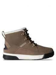 The North Face Botki NF0A4T3X8IU1 Brązowy. Brązowe botki damskie The North Face, ze skóry, bez obcasa, na płaskiej podeszwie, bez zapięcia. Za 589.99 zł.