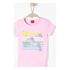 S.Oliver T-Shirt Dziewczęcy 104 - 110 Różowy. Czerwone koszulki i t-shirty dziewczęce S.Oliver. Za 39.00 zł.