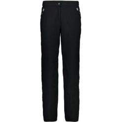 Spodnie damskie narciarskie CMP 3W18596CF. Czarne spodnie sportowe damskie CMP, l, bez wzorów, z materiału, narciarskie. Za 349.99 zł.