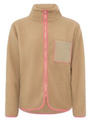 Zwillingsherz Kurtka polarowa "Classic" w kolorze beżowym rozmiar: S. Brązowe kurtki damskie Zwillingsherz, s, bez wzorów, z polaru, bez kaptura. Za 130.99 zł.